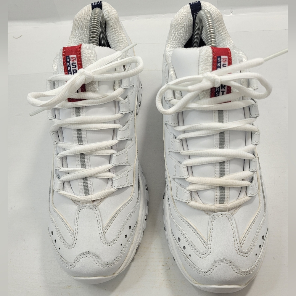 SKECHERS SPORT ENERGY ORBIT MULE WALKING SNEAKERS WOMEN'S SIZE 9.5 WHITE A3 - Picture 4 of 16